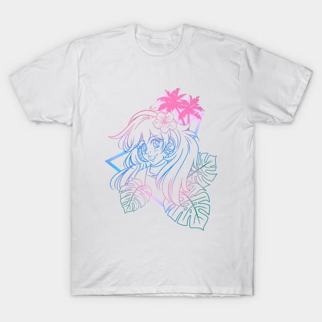 Plant Aesthetic Line Version T-Shirt by Fizzy Vee